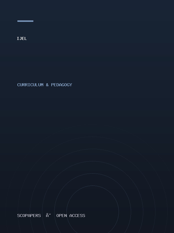 International Journal of Education & Learning Sciences