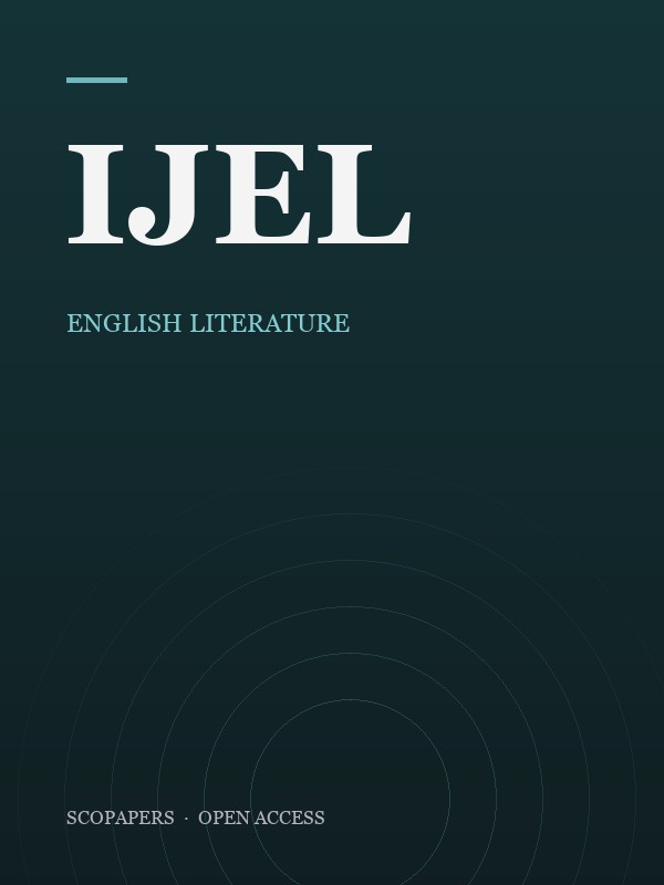 International Journal of English Literature & Society cover