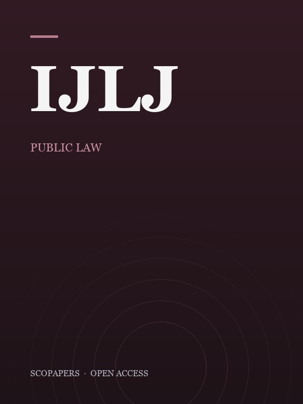 International Journal of Law & Justice cover
