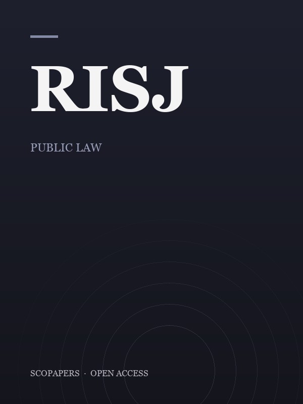 Revue Internationale des Sciences Juridiques, Économiques et Sociales cover
